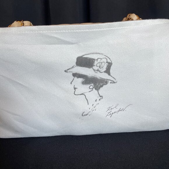 NEW CHANEL Classic Caviar Medium Double Flap Bag Beige Clair Gold Hardware - Picture 14 of 16